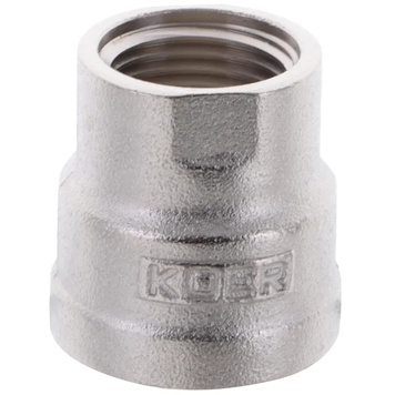 Муфта нікельована 1/2х3/4 Koer KF.C0608 (KF0019) KF0019 фото