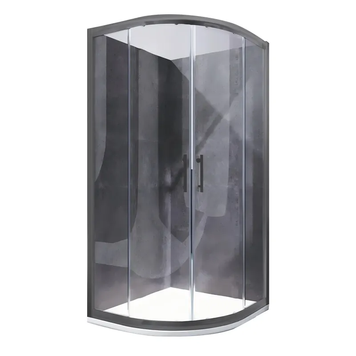 Душова кабіна без піддону Koer SR SC04-90x90x195-TR-07 прозоре скло Easy Clean 5мм, графіт (KR5362) KR5362 фото