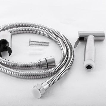 Набір для гігієнічного душа лійка шланг 1,2м кронштейн Zerix Bidet SET-007 Нерж (ZX3179) ZX3179 фото