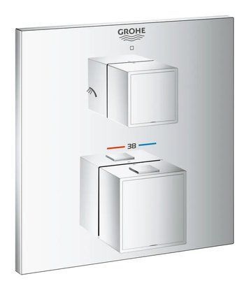 Термостат прихованого монтажу на 2 споживача Grohe Grohtherm Cube (24154000) 24154000 фото