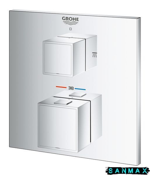 Термостат прихованого монтажу на 2 споживача Grohe Grohtherm Cube (24154000) 24154000 фото