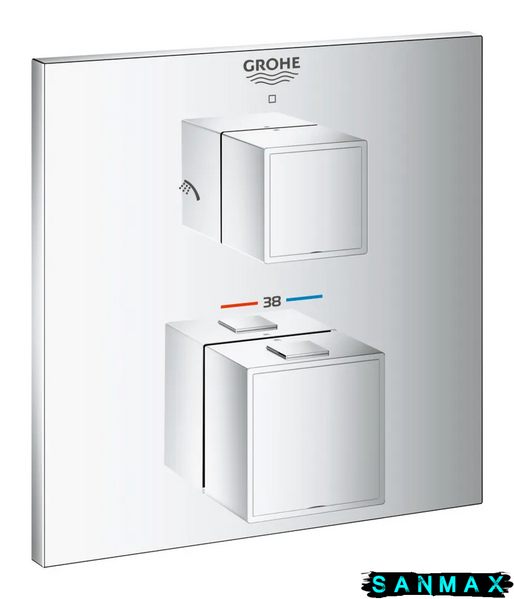 Термостат прихованого монтажу на 2 споживача Grohe Grohtherm Cube (24154000) 24154000 фото