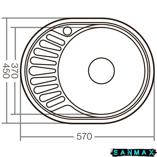 Мийка кухонна Zerix Z5745-06-160D (Decor) (ZX1589) ZX1589 фото