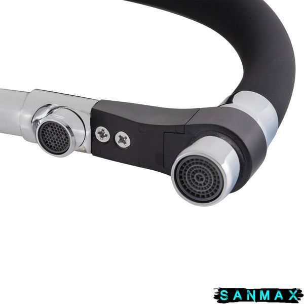 Змішувач для кухні Mixxus Premium Gravity 021 Refl.Чорний (MI6977) MI6977 фото