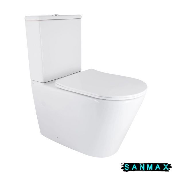 Унітаз-компакт Mixxus Bevel-0404-T3 660х360х800mm, система змиву Tornado 3.0 (MI6726) MI6726 фото