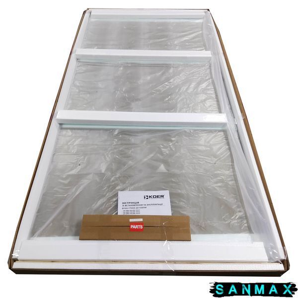 Бічна стінка до кабіни Koer SR SW04-90x200-TR-01 прозоре скло Easy Clean 10мм, хром (KR5390) KR5390 фото