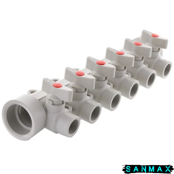 Колектор 6-way з кульовими кранами 40x20 PPR Koer K0173.PRO 18 (KP0223) KP0223 фото