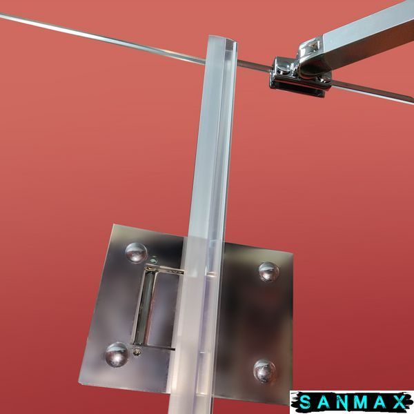 Бічна стінка до кабіни Koer SR SW04-90x200-TR-01 прозоре скло Easy Clean 10мм, хром (KR5390) KR5390 фото