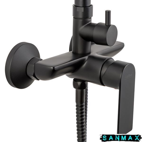 Душова система зі змішувачем Haiba Alex 003-J Чорна (HB3940) HB3940 фото