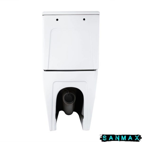 Унітаз-компакт Mixxus Bevel-0404-T3 660х360х800mm, система змиву Tornado 3.0 (MI6726) MI6726 фото