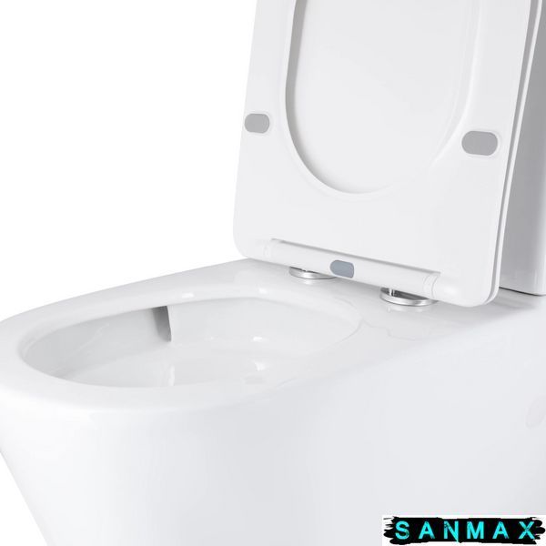 Унітаз-компакт Mixxus Bevel-0404-T3 660х360х800mm, система змиву Tornado 3.0 (MI6726) MI6726 фото
