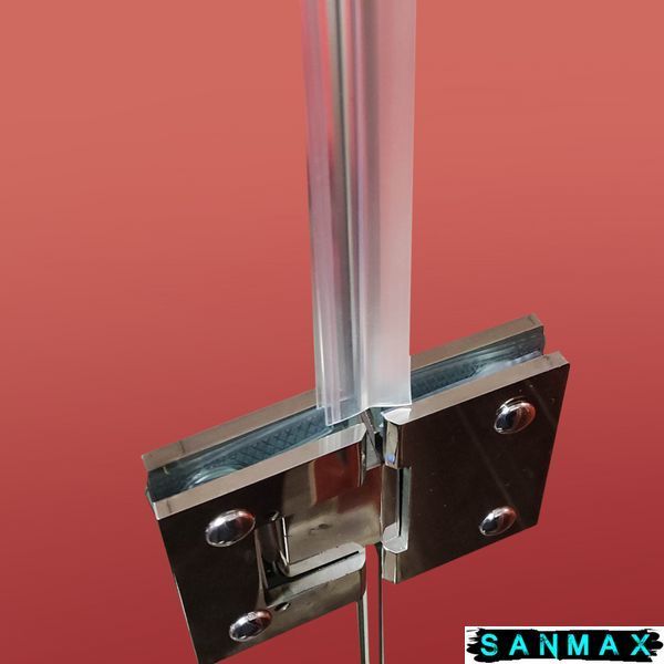 Бічна стінка до кабіни Koer SR SW04-90x200-TR-01 прозоре скло Easy Clean 10мм, хром (KR5390) KR5390 фото