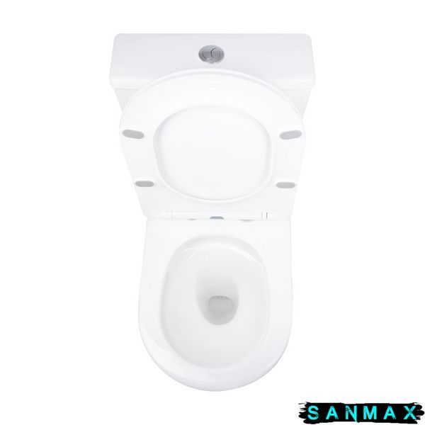 Унітаз-компакт Mixxus Bevel-0404-T3 660х360х800mm, система змиву Tornado 3.0 (MI6726) MI6726 фото