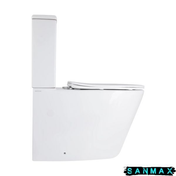 Унітаз-компакт Mixxus Bevel-0404-T3 660х360х800mm, система змиву Tornado 3.0 (MI6726) MI6726 фото