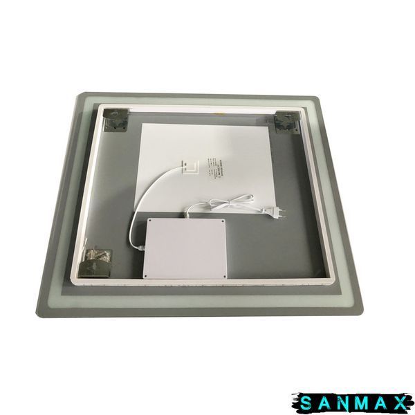 Дзеркало Zerix Mirra MR05-80x70-REVERSE з LED Touch, Anti-fog, димером, регулятором яскравості (ZX6057) ZX6057 фото