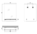 Дзеркало Zerix Sansa MRZ04-450x600x100 прямокутне з полицею та декором (ZX5626) ZX5626 фото 2