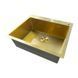 Кухонна інтегрована мийка Mixxus MH6050 Micro Decor Brushed Gold (3.0/0.8) Нерж Матове Золото (MI8222) MI8222 фото 4