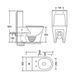 Унітаз-компакт Mixxus Bevel-0404-T3 660х360х800mm, система змиву Tornado 3.0 (MI6726) MI6726 фото 6