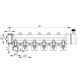 Колектор 6-way з кульовими кранами 40x20 PPR Koer K0173.PRO 18 (KP0223) KP0223 фото 2