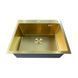 Кухонна інтегрована мийка Mixxus MH6050 Micro Decor Brushed Gold (3.0/0.8) Нерж Матове Золото (MI8222) MI8222 фото 3