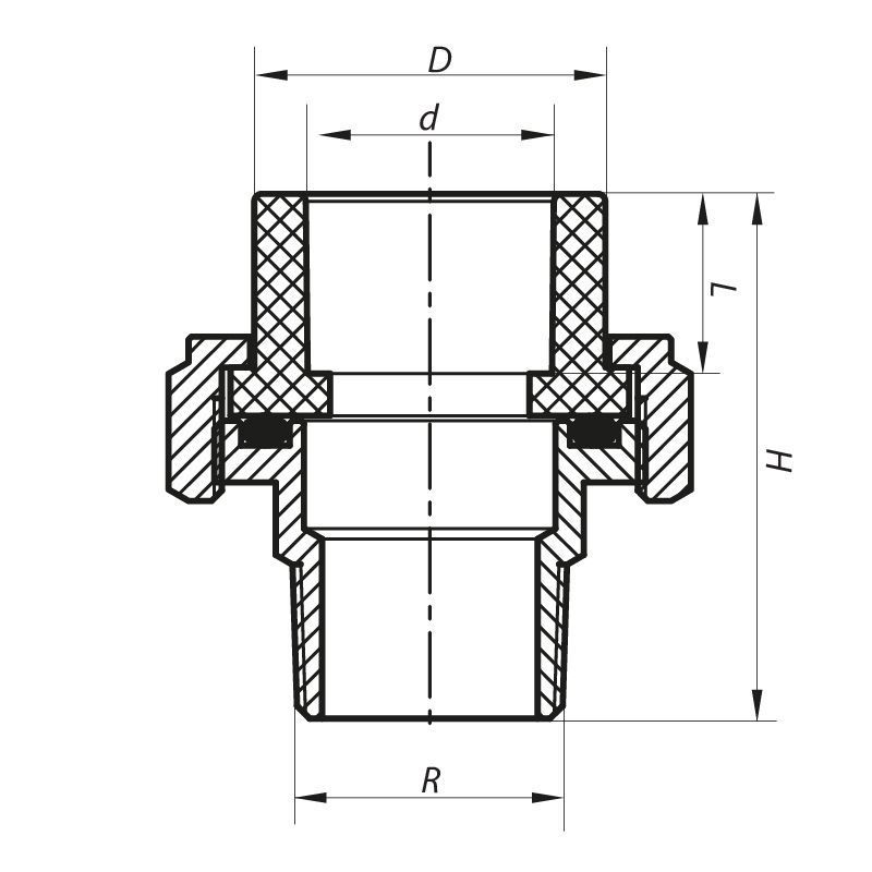 Американка PPR ЗР 50х1 1/2M Koer K0139.PRO 48 (KP0173) KP0175 фото