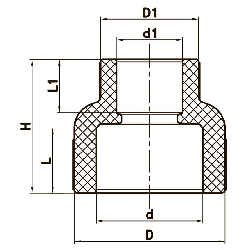 Муфта редукційна ВВ 50x32 PPR Koer K0037.PRO 18/216 (KP0045) KP0045 фото