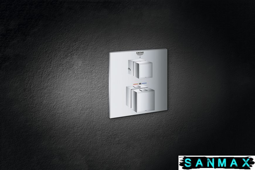 Термостат прихованого монтажу на 2 споживача Grohe Grohtherm Cube (24154000) 24154000 фото