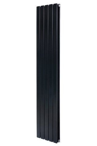 Вертикальний дизайнерський радіатор опалення Arttidesing Livorno II 5/2200/340/50 чорний матовий LV II.5.220.34.5.B фото