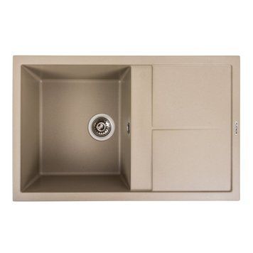 Гранітна мийка для кухні Platinum 7950 Selena матовий Титан SP000039655 фото