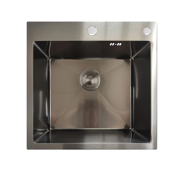 Кухонна інтегрована мийка Mixxus MH5050 Decor Nano-Чорний з нерж. сталі (колір графіт) (MX1929) MX1929 фото
