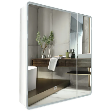 Дзеркальна шафка Mixxus Premium Olivary CM01-60x70x13 з LED Touch, димером, регулятором яскравості (MI8294) MI8294 фото