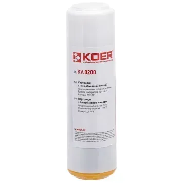 Картридж з іонообмінною смолою 2,5"х10" Koer KV.0200 (KR3366) KR3366 фото