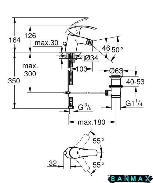 Змішувач для біде Grohe Eurosmart (32929002) 32929002 фото