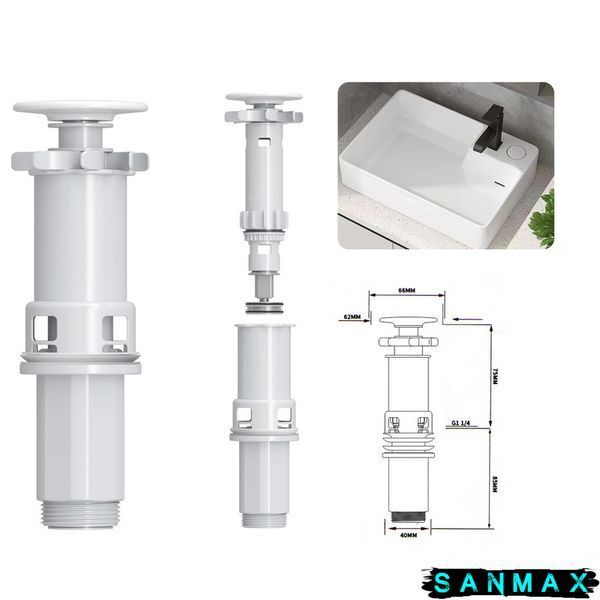 Раковина накладна Mixxus Premium Style-0201 520х375х140mm з донним клапаном та отвором під змішувач (MP6511) MP6511 фото