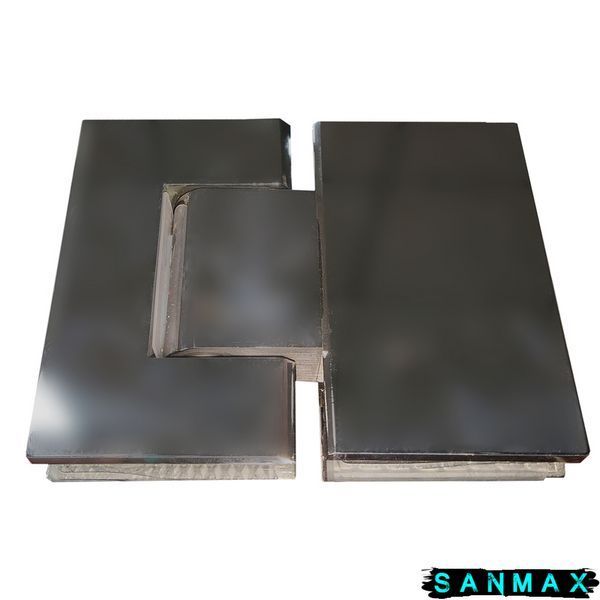Бічна стінка до кабіни Koer SR SW04-90x200-TR-07 прозоре скло Easy Clean 10мм, графіт (KR5391) KR5391 фото