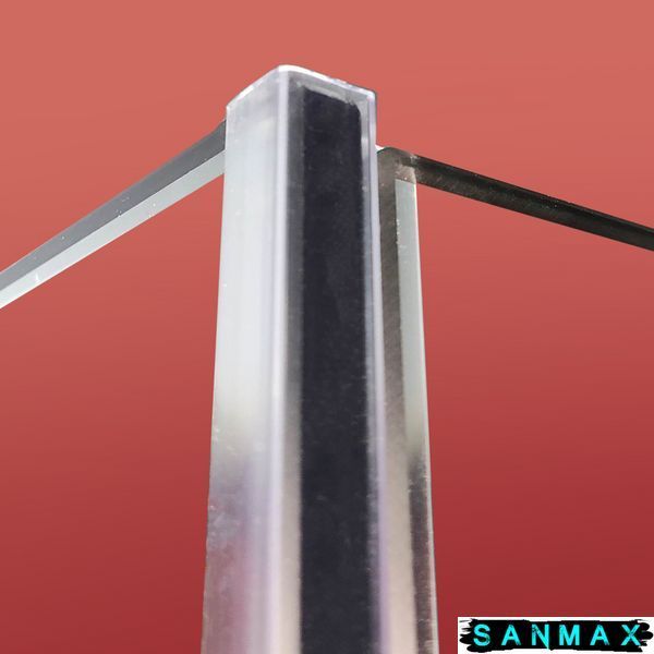 Бічна стінка до кабіни Koer SR SW04-90x200-TR-07 прозоре скло Easy Clean 10мм, графіт (KR5391) KR5391 фото