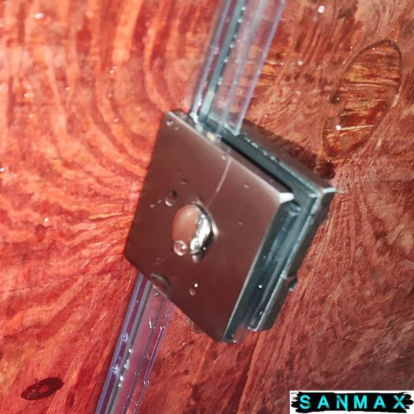 Бічна стінка до кабіни Koer SR SW04-90x200-TR-07 прозоре скло Easy Clean 10мм, графіт (KR5391) KR5391 фото