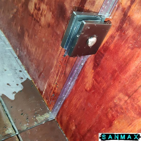 Бічна стінка до кабіни Koer SR SW04-90x200-TR-07 прозоре скло Easy Clean 10мм, графіт (KR5391) KR5391 фото