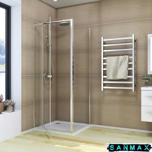 Душова кабіна без піддону Koer SR SC05-90x90x195-TR-01 прозоре скло Easy Clean 6мм, хром (KR5363) KR5363 фото