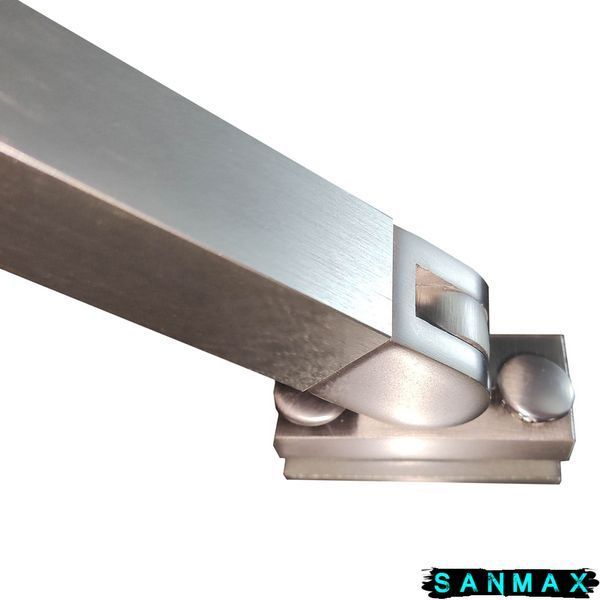Бічна стінка до кабіни Koer SR SW04-90x200-TR-07 прозоре скло Easy Clean 10мм, графіт (KR5391) KR5391 фото