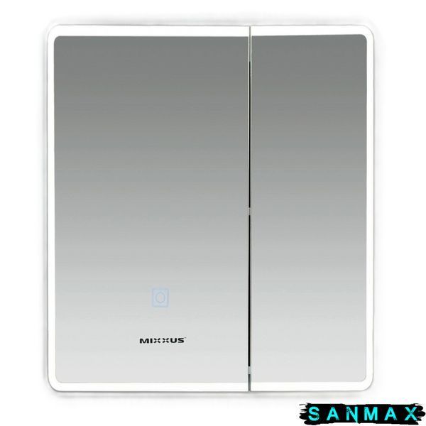 Дзеркальна шафка Mixxus Premium Olivary CM01-60x70x13 з LED Touch, димером, регулятором яскравості (MI8294) MI8294 фото