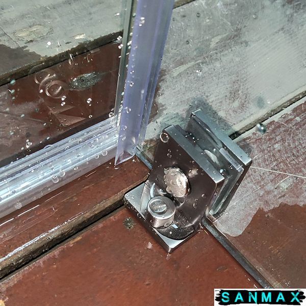Бічна стінка до кабіни Koer SR SW04-90x200-TR-07 прозоре скло Easy Clean 10мм, графіт (KR5391) KR5391 фото