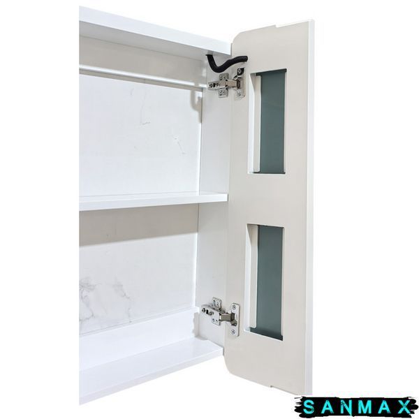 Дзеркальна шафка Mixxus Premium Olivary CM01-60x70x13 з LED Touch, димером, регулятором яскравості (MI8294) MI8294 фото