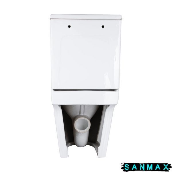 Унітаз-компакт Mixxus Bevel-0405-R 605х370х800mm, система змиву Rimless (MI6728) MI6728 фото