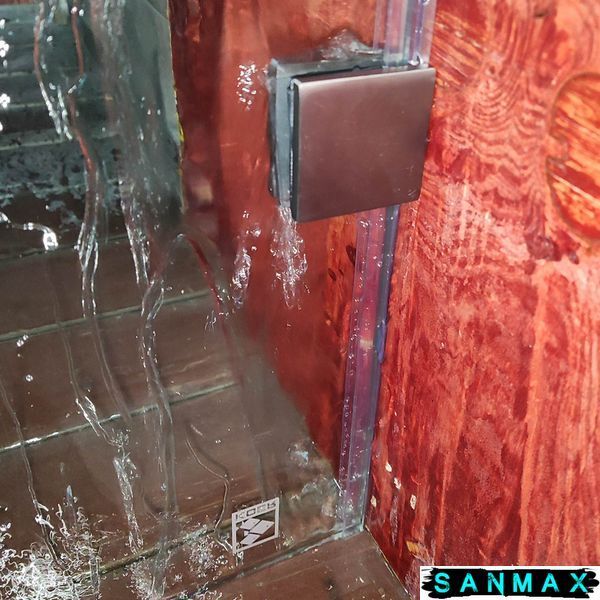 Бічна стінка до кабіни Koer SR SW04-90x200-TR-07 прозоре скло Easy Clean 10мм, графіт (KR5391) KR5391 фото