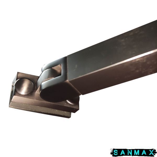 Бічна стінка до кабіни Koer SR SW04-90x200-TR-07 прозоре скло Easy Clean 10мм, графіт (KR5391) KR5391 фото