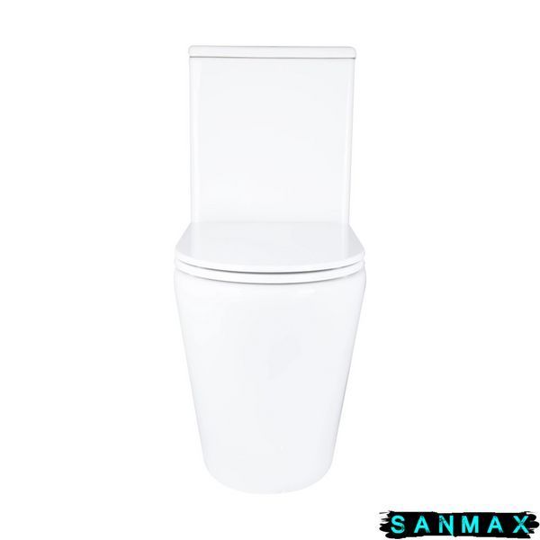 Унітаз-компакт Mixxus Bevel-0405-R 605х370х800mm, система змиву Rimless (MI6728) MI6728 фото