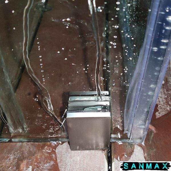 Бічна стінка до кабіни Koer SR SW04-90x200-TR-07 прозоре скло Easy Clean 10мм, графіт (KR5391) KR5391 фото