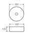 Умивальник накладний керамічний Mixxus Premium Topper-0101 355x355x120mm (MP6489) MP6489 фото 2