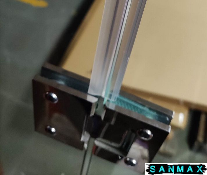 Бічна стінка до кабіни Koer SR SW04-90x200-TR-07 прозоре скло Easy Clean 10мм, графіт (KR5391) KR5391 фото